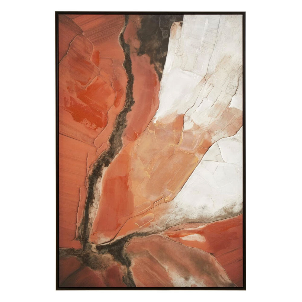 Elmiron Wooden Abstract Textured Wall Art in Multicolour