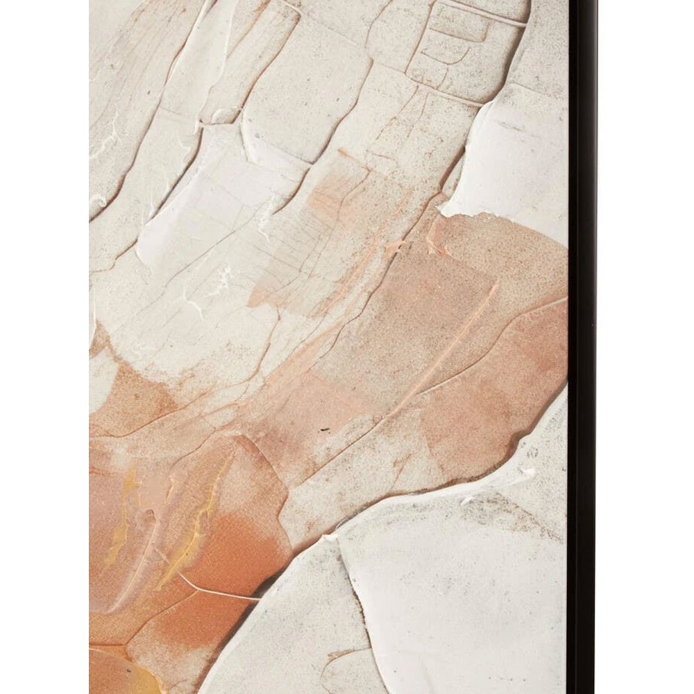 Elmiron Wooden Abstract Textured Wall Art in Multicolour