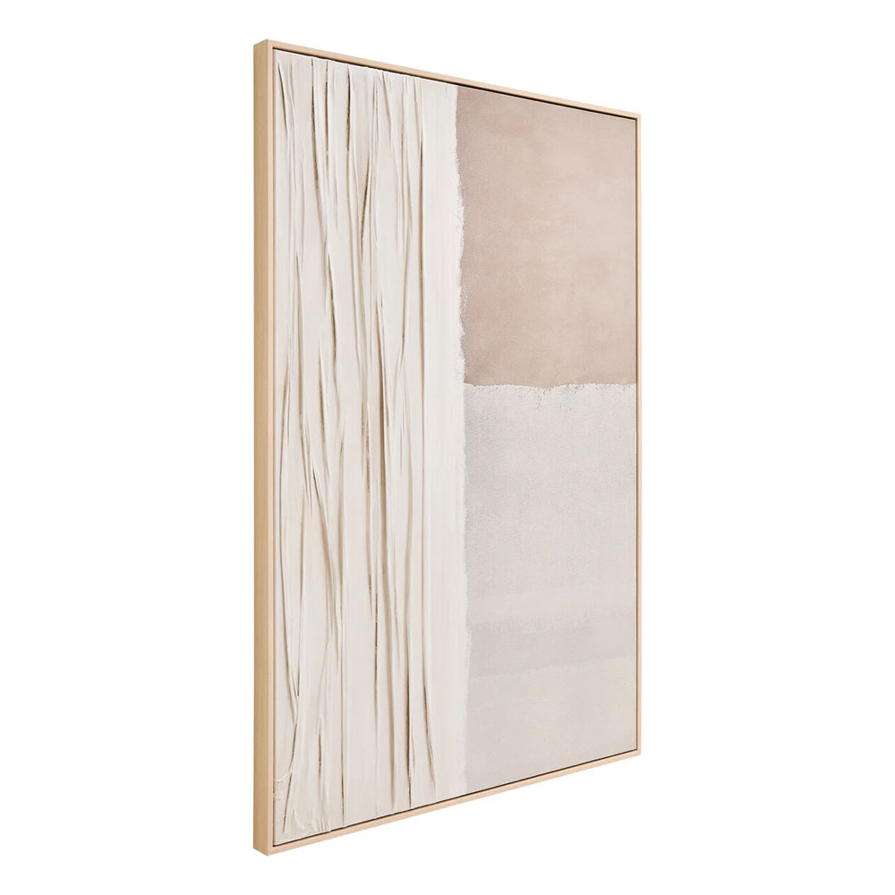 Elmiron Wooden Abstract Wall Art in Neutral