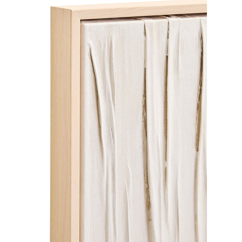 Elmiron Wooden Abstract Wall Art in Neutral