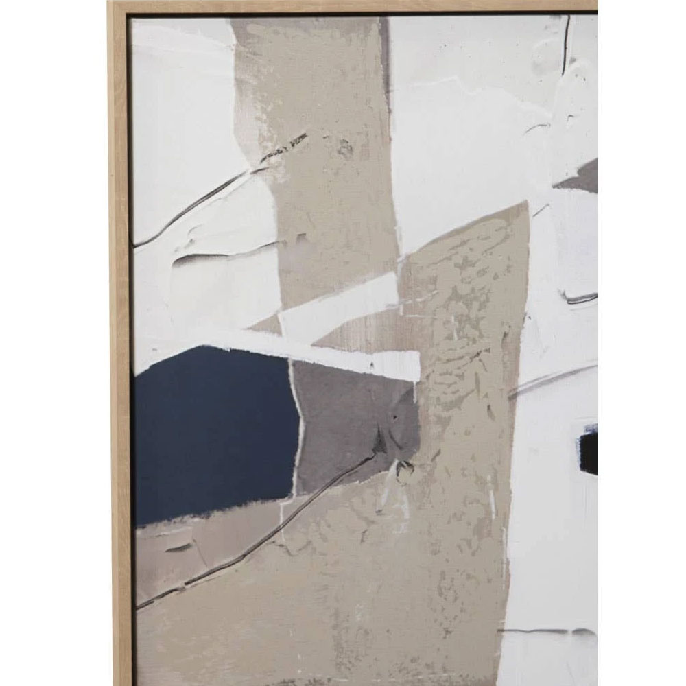Elmiron Wooden Textured Wall Art in Multicolour
