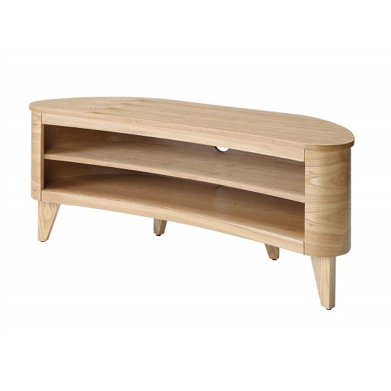 Anfossi Wooden Corner TV Stand In Oak_2