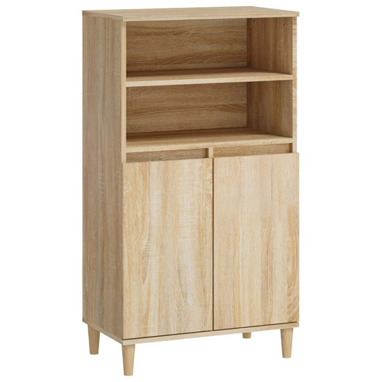 Elmont Wooden Sideboard With 2 Doors In Sonoma Oak