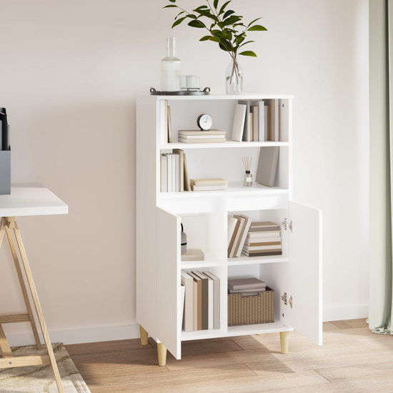 Elmont Wooden Sideboard With 2 Doors In White