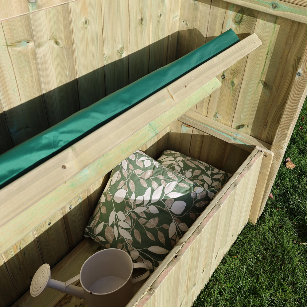 Eloro Garden Wooden 2 Seater Arbour with Storage in Natural