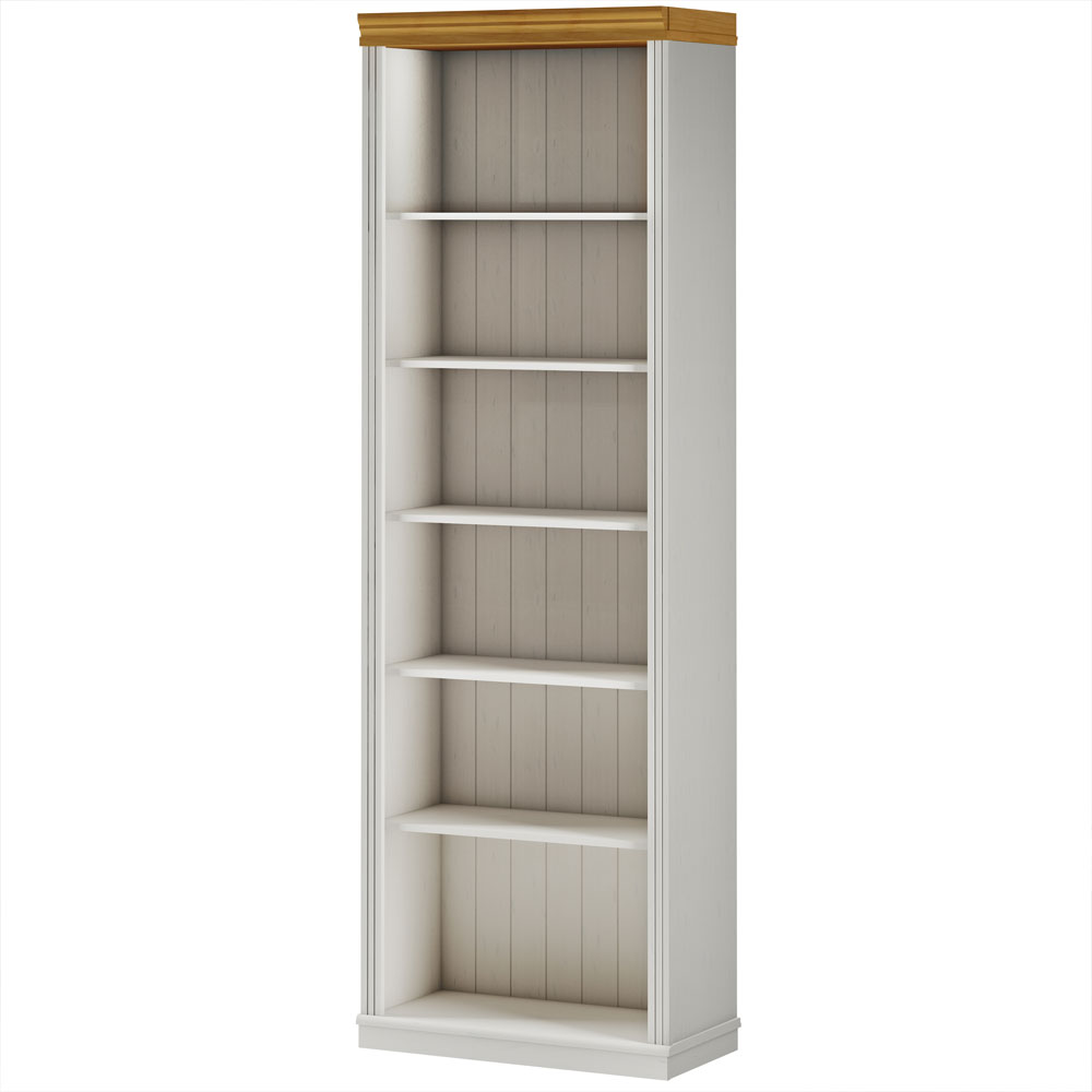 Elrion Wooden Bookcase in Honey White