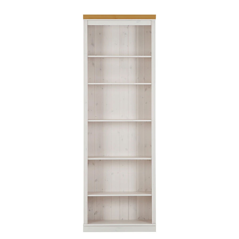 Elrion Wooden Bookcase in Honey White