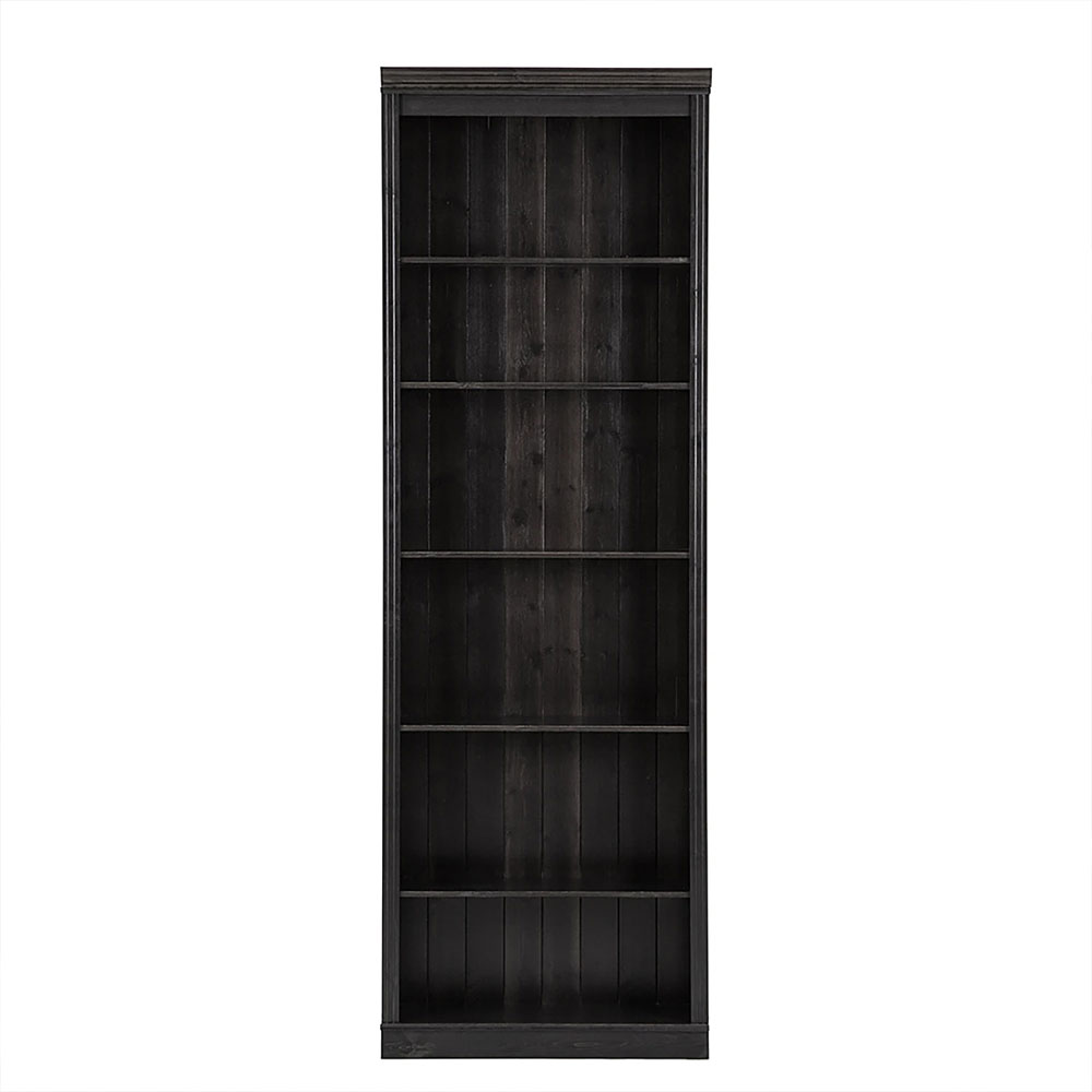 Elrion Wooden Bookcase in Lacquer Brown