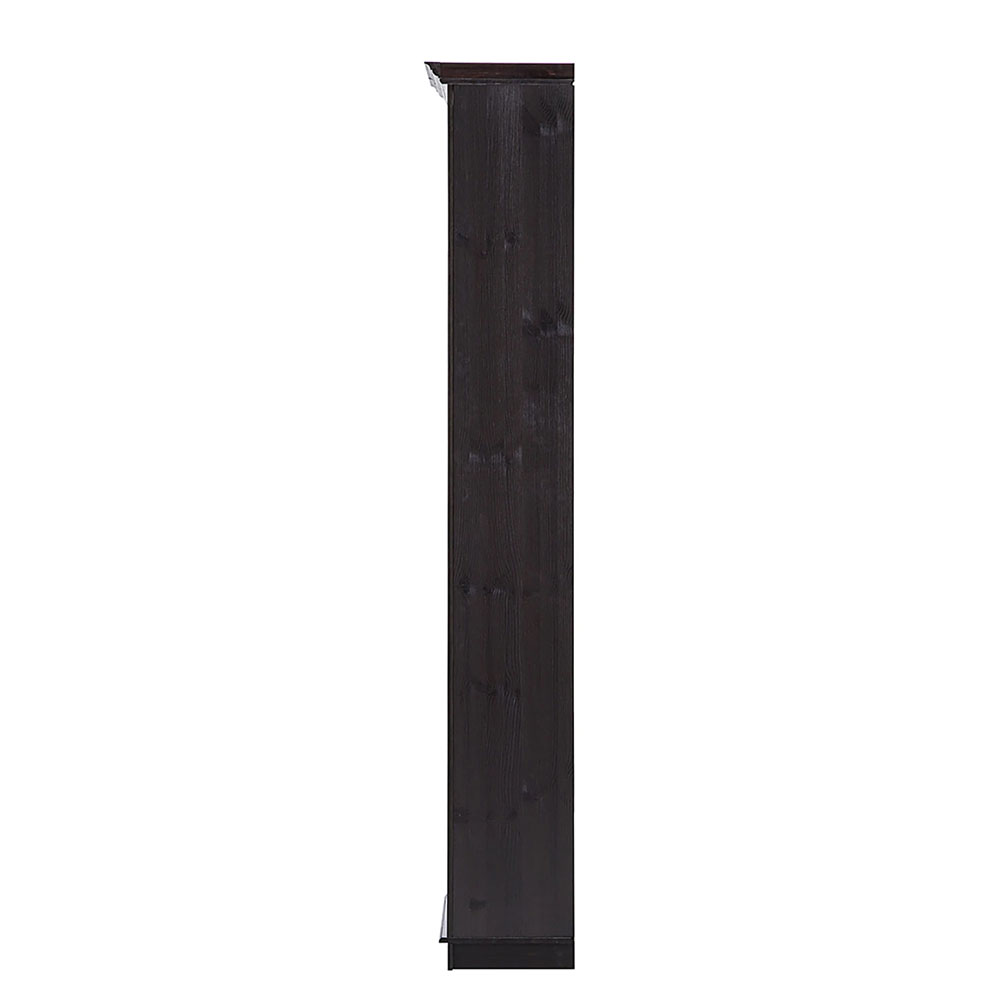Elrion Wooden Bookcase in Lacquer Brown
