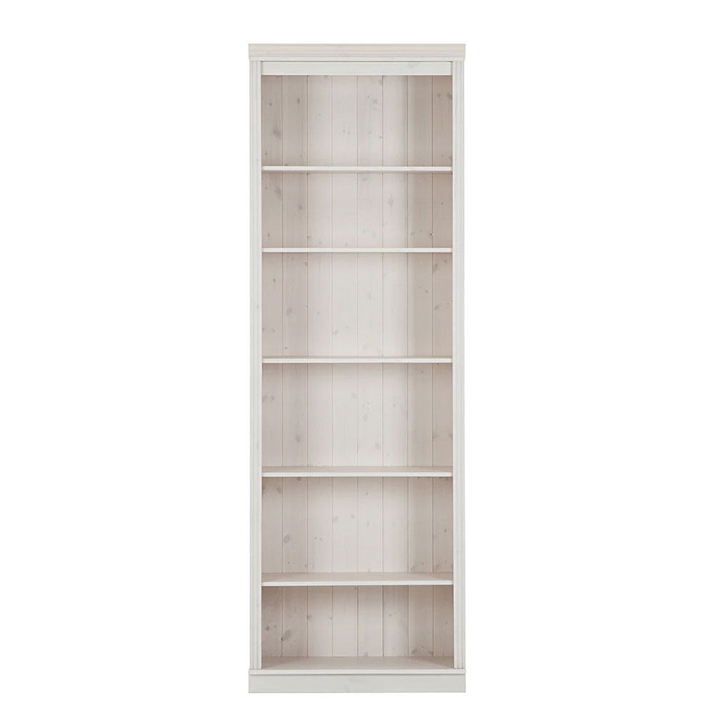 Elrion Wooden Bookcase in White