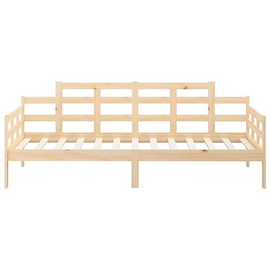 Elstan Solid Pine Wood Single Day Bed In Natural