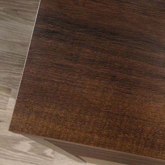 Elkton Wooden Office Cabinet With 2 Drawers In Spiced Mahogany