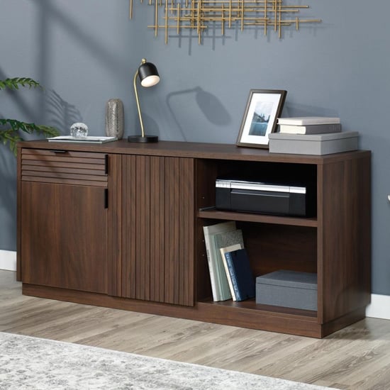 Elstree Large Wooden Storage Cabinet In Spiced Mahogany