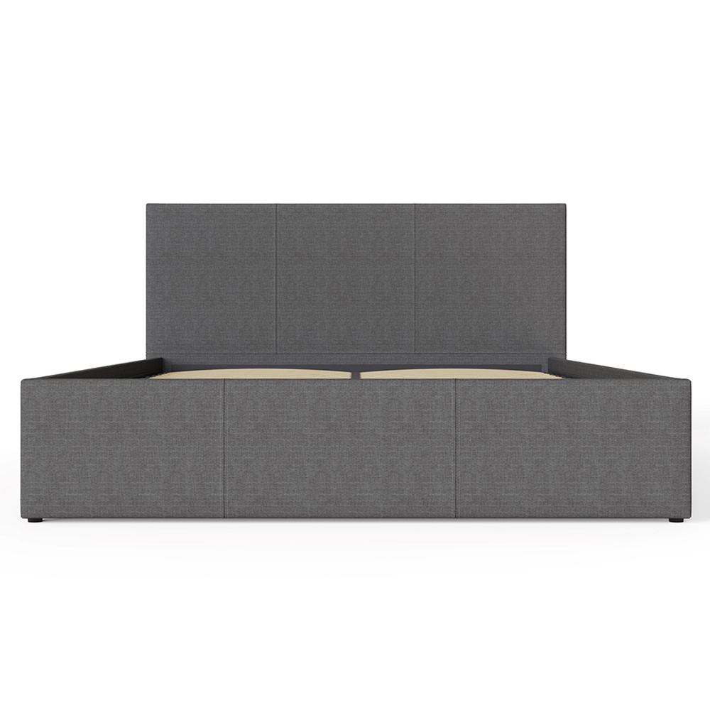 Eltham End Lift Fabric Ottoman Double Bed In Grey