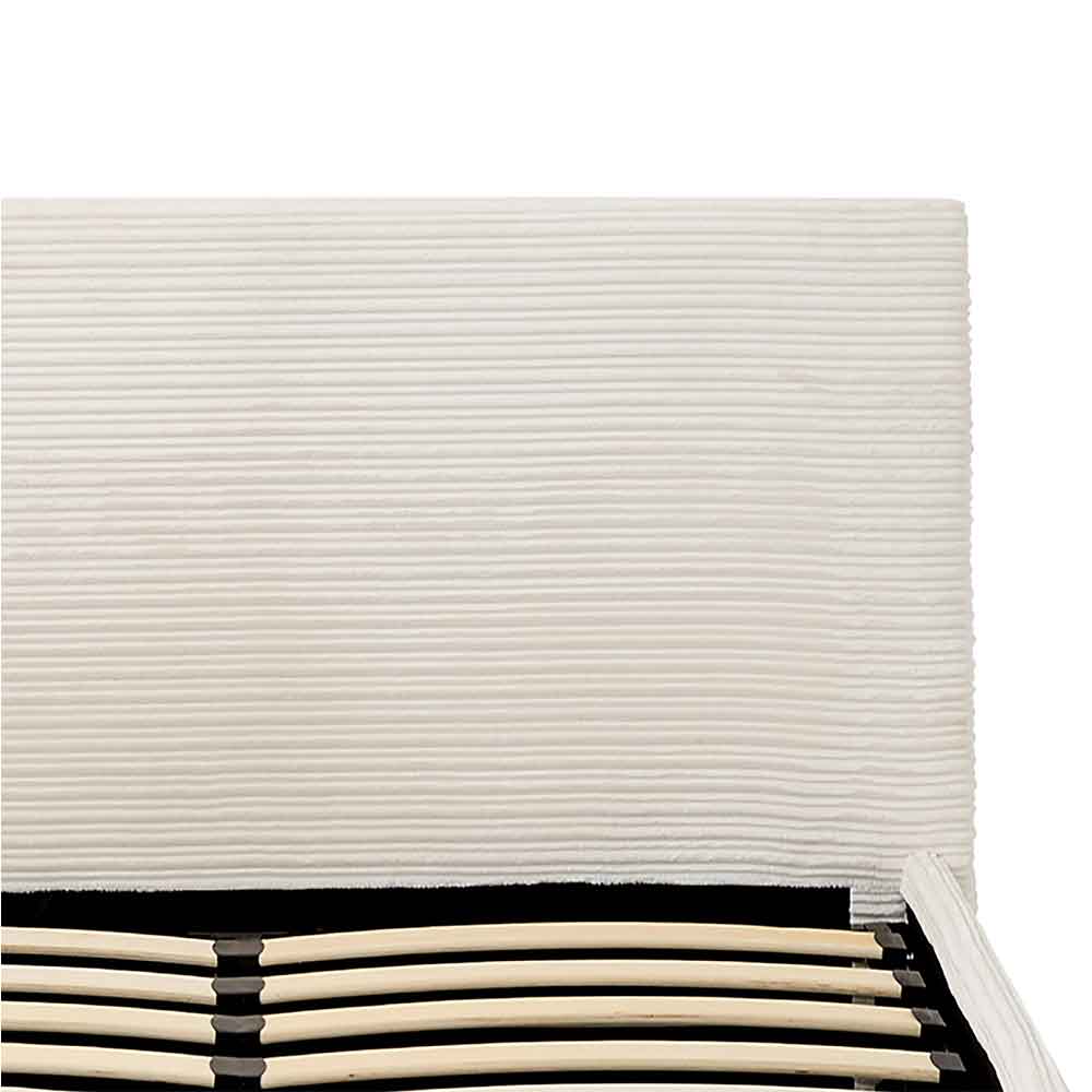 Eltham End Lift Fabric Ottoman Storage Double Bed in Cream
