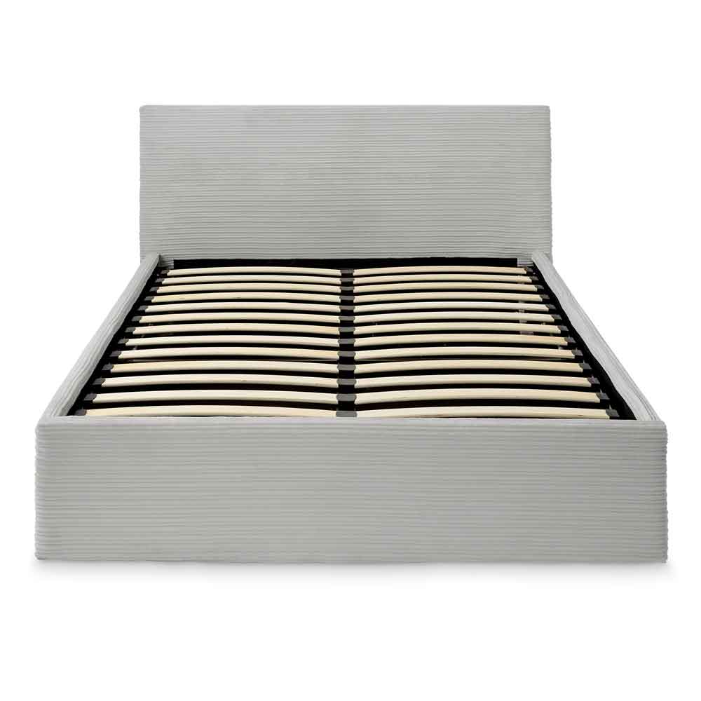 Eltham End Lift Fabric Ottoman Storage Double Bed in Grey