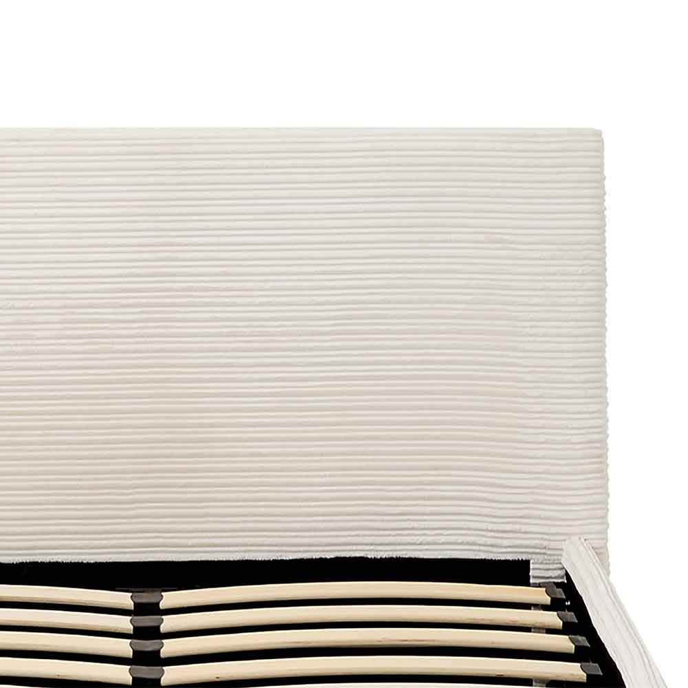 Eltham End Lift Fabric Ottoman Storage Small Double Bed in Cream