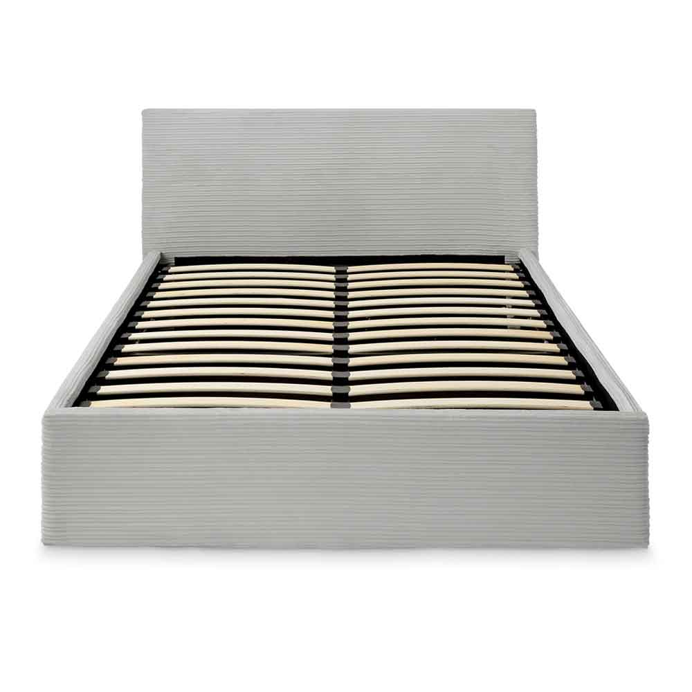 Eltham End Lift Fabric Ottoman Storage Small Double Bed in Grey