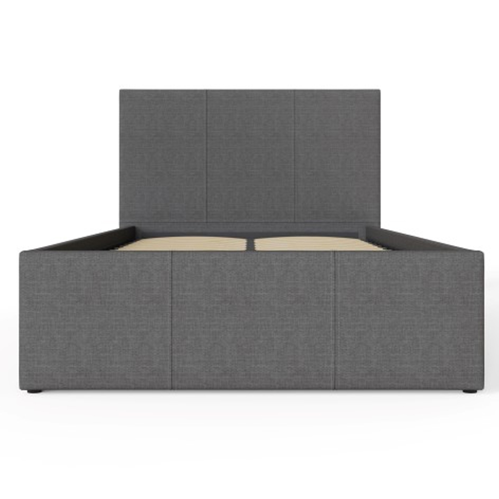 Eltham End Lift Fabric Ottoman Single Bed In Grey