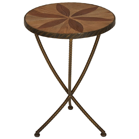 Eltro Small Wooden Side Table In Brown FiF