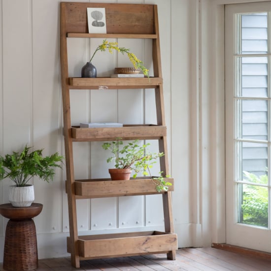 Read more about Elvedon tall wooden shelving unit in natural