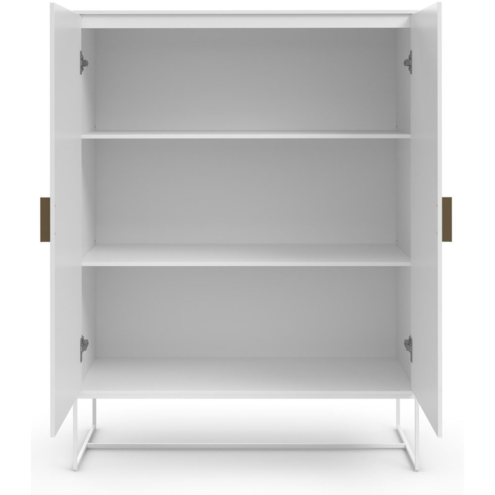 Elvian Wooden Storage Cabinet with 2 Doors in White