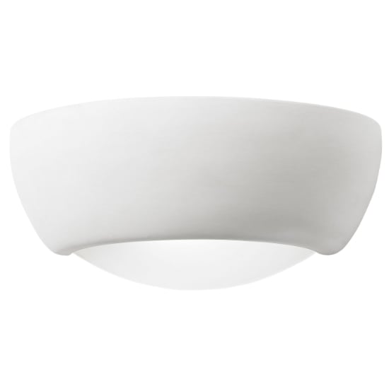Photo of Elvira ceramic wall light in white