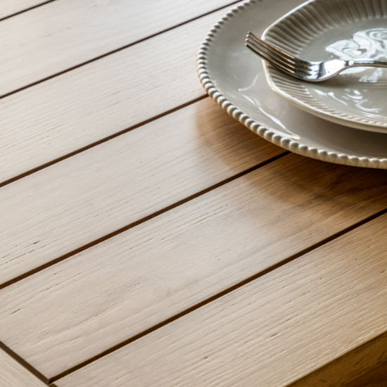 Elvira Wooden Extending Dining Table In Natural