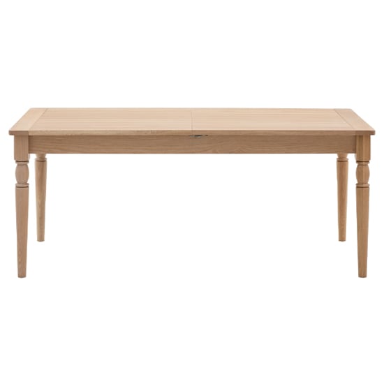 Photo of Elvira wooden extending dining table in natural
