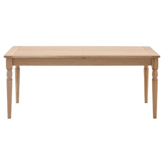 Product photograph of Elvira Wooden Extending Dining Table In Natural from Furniture in Fashion