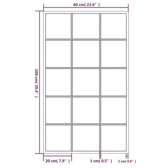 Briana Rectangular Large Wall Mirror With Black Metal Frame