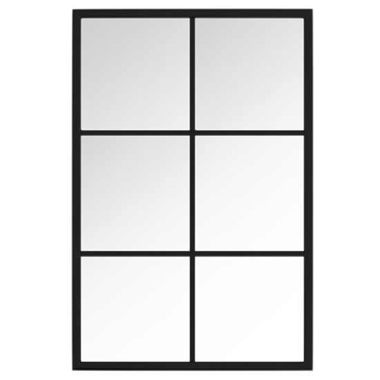 Briana Small Wall Mirror With Black Metal Frame