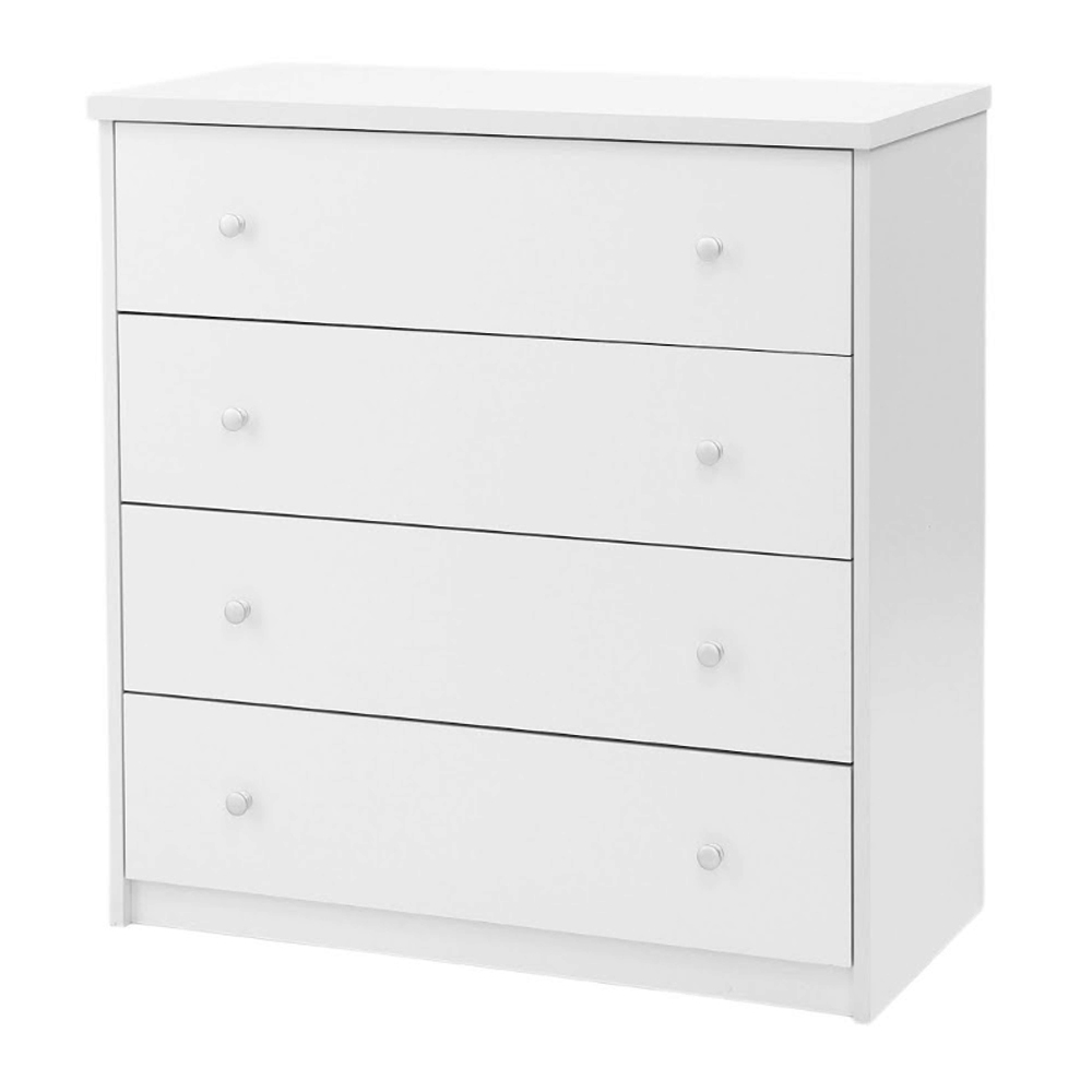 Elvoro Wooden Chest Of 4 Drawers in White