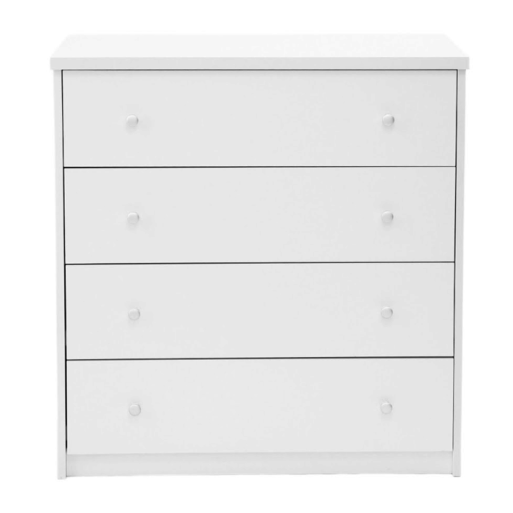 Elvoro Wooden Chest Of 4 Drawers in White