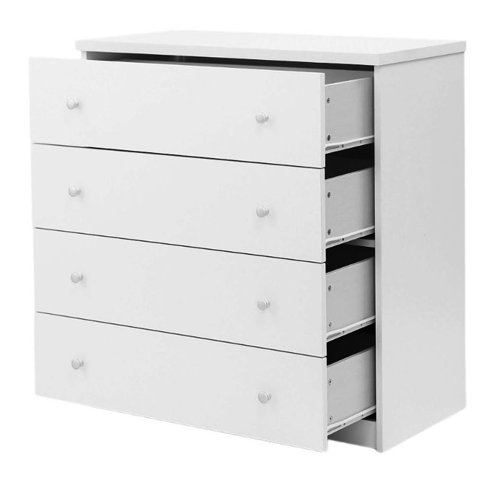 Elvoro Wooden Chest Of 4 Drawers in White