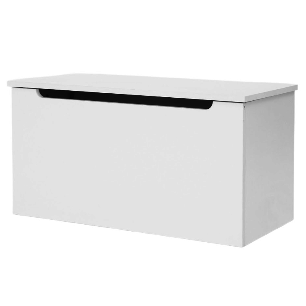Elvoro Wooden Ottoman Storage in White