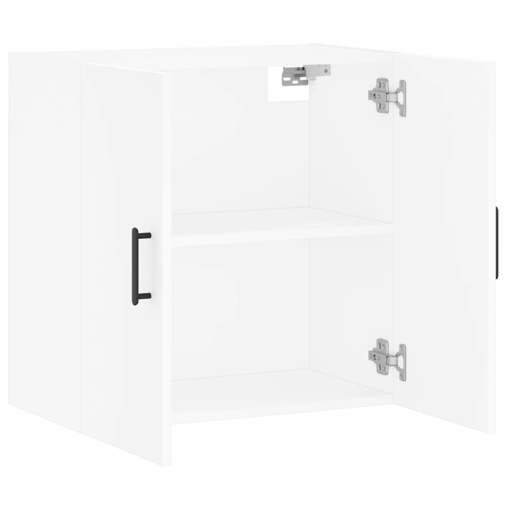 Elwood 60cm Wall Hung Wooden Storage Cabinet With 2 Doors - White