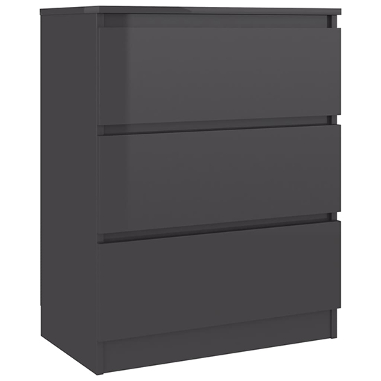 Elyes High Gloss Chest Of 3 Drawers In Grey_2
