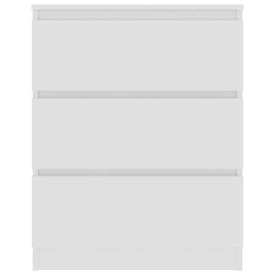 Elyes Wooden Chest Of 3 Drawers In White