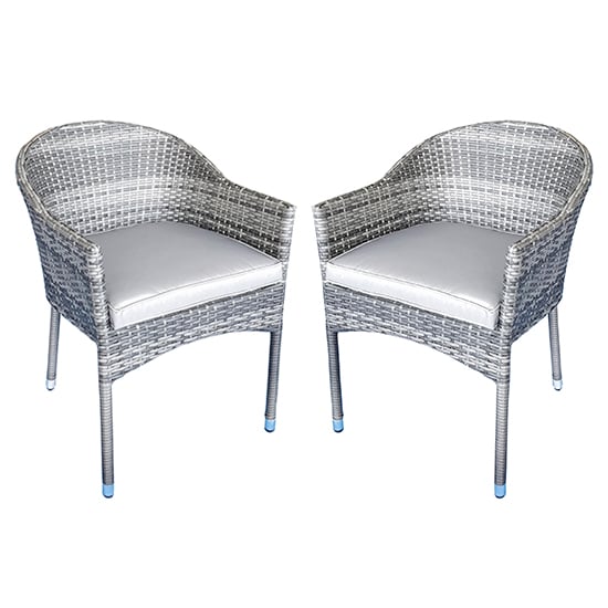 Elysia Mixed Grey Weave Stacking Armchairs In Pair_1