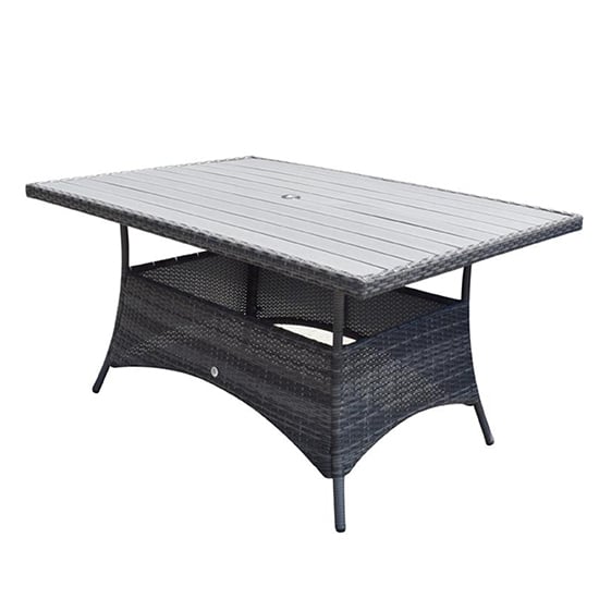 Elysia Wooden Top 150cm Dining Table In Mixed Grey_1