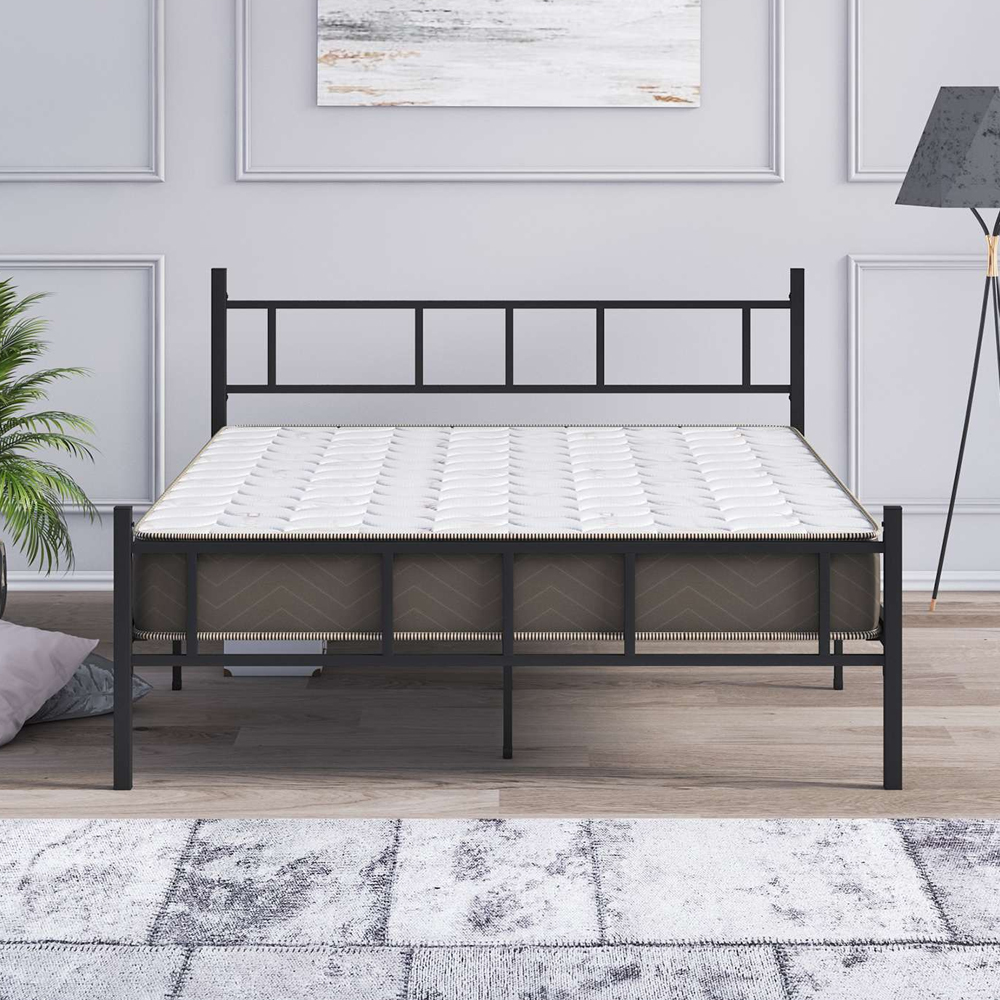 Elzano Metal King Size Bed In Black