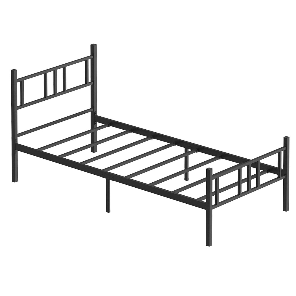 Elzano Metal Single Bed In Black