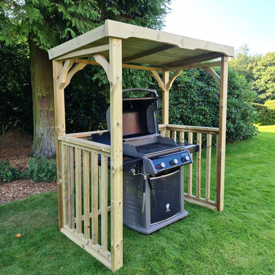 Read more about Emicot wooden bbq shelter