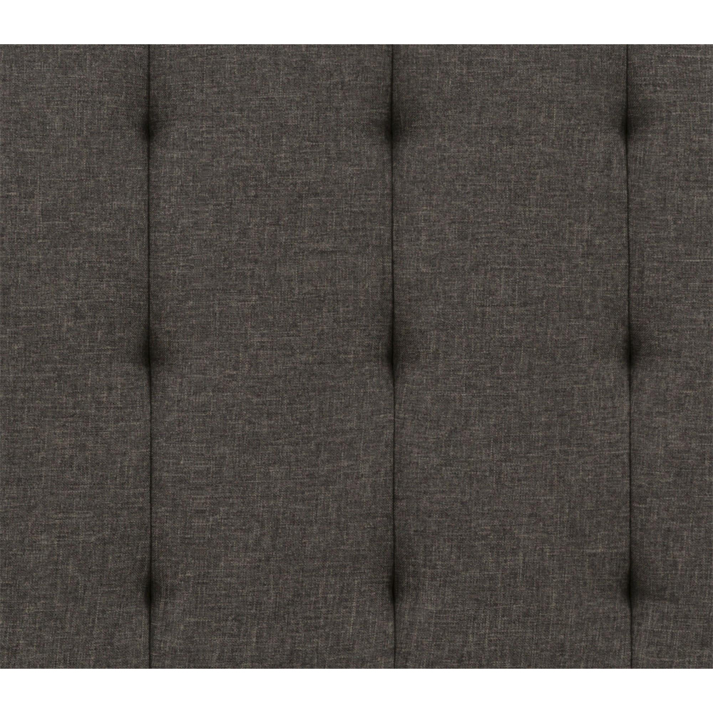 Emilia Fabric King Size Bed In Grey