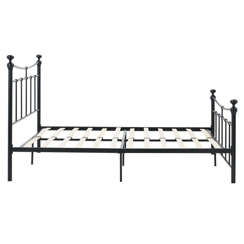 Emilia Metal Double Bed In Black
