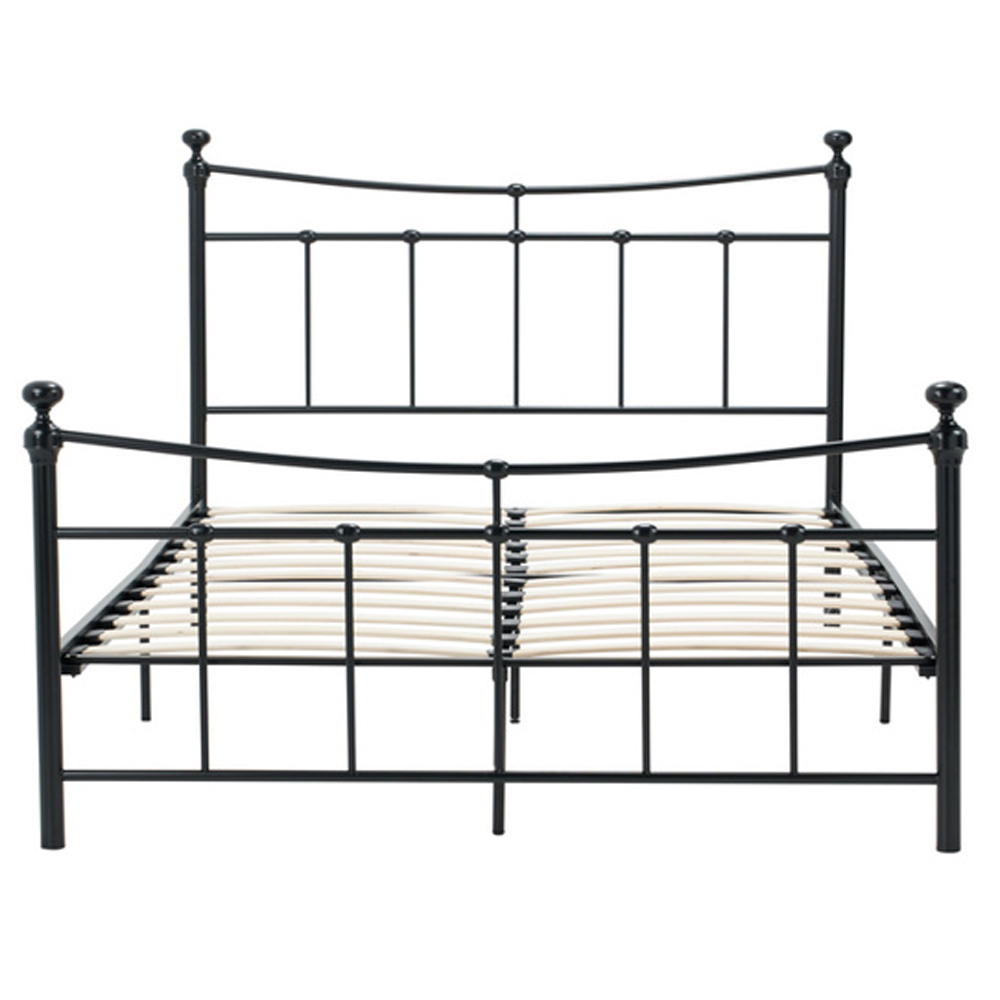 Emilia Metal Double Bed In Black