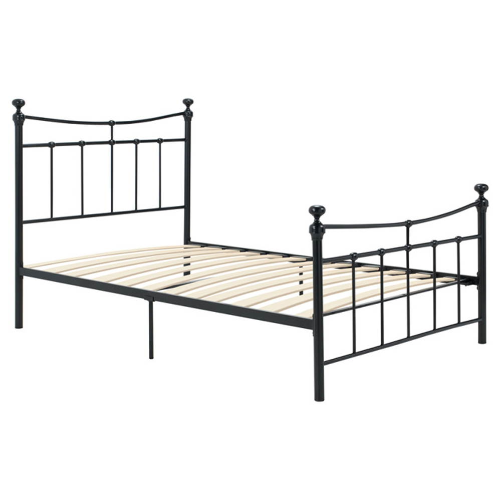 Emilia Metal Single Bed In Black