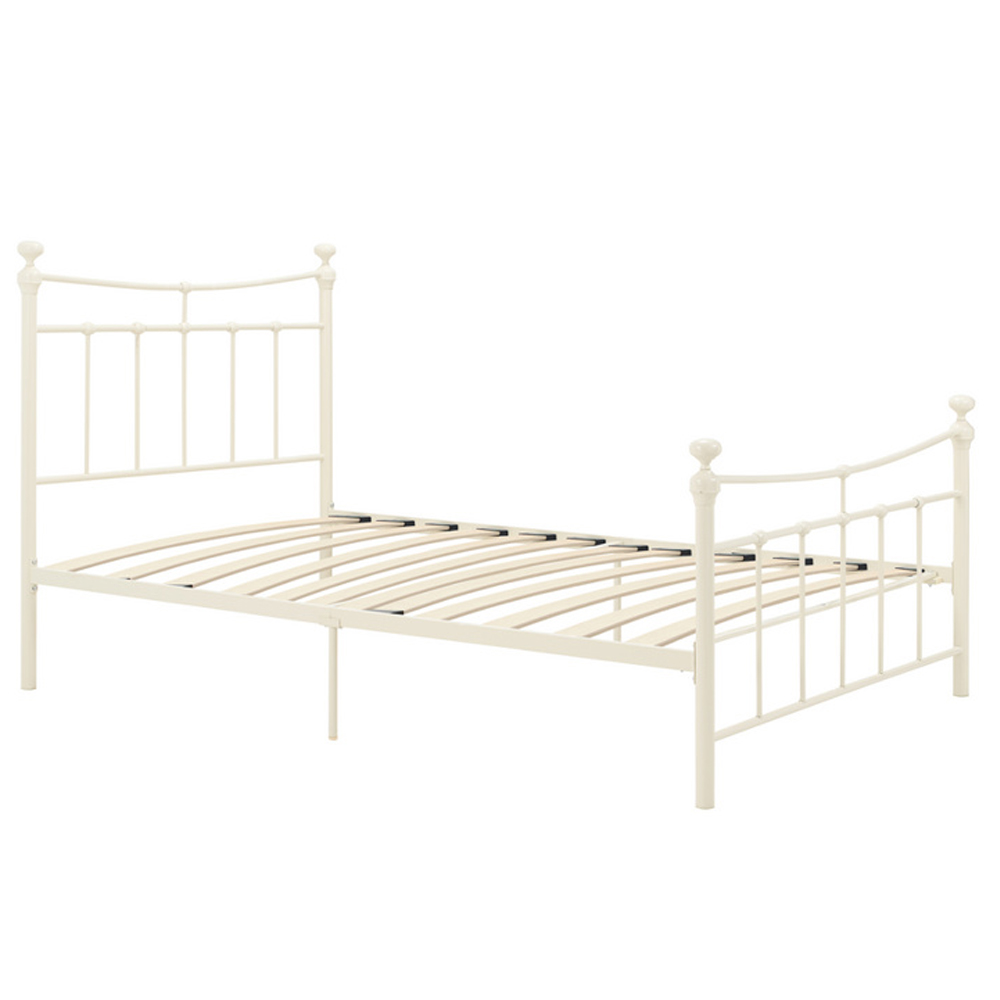 Emilia Metal Single Bed In Cream
