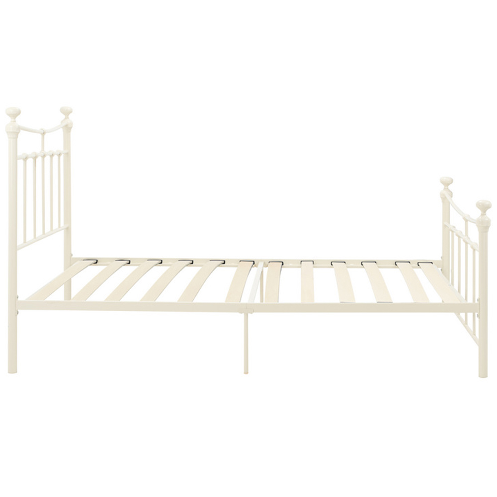 Emilia Metal Single Bed In Cream